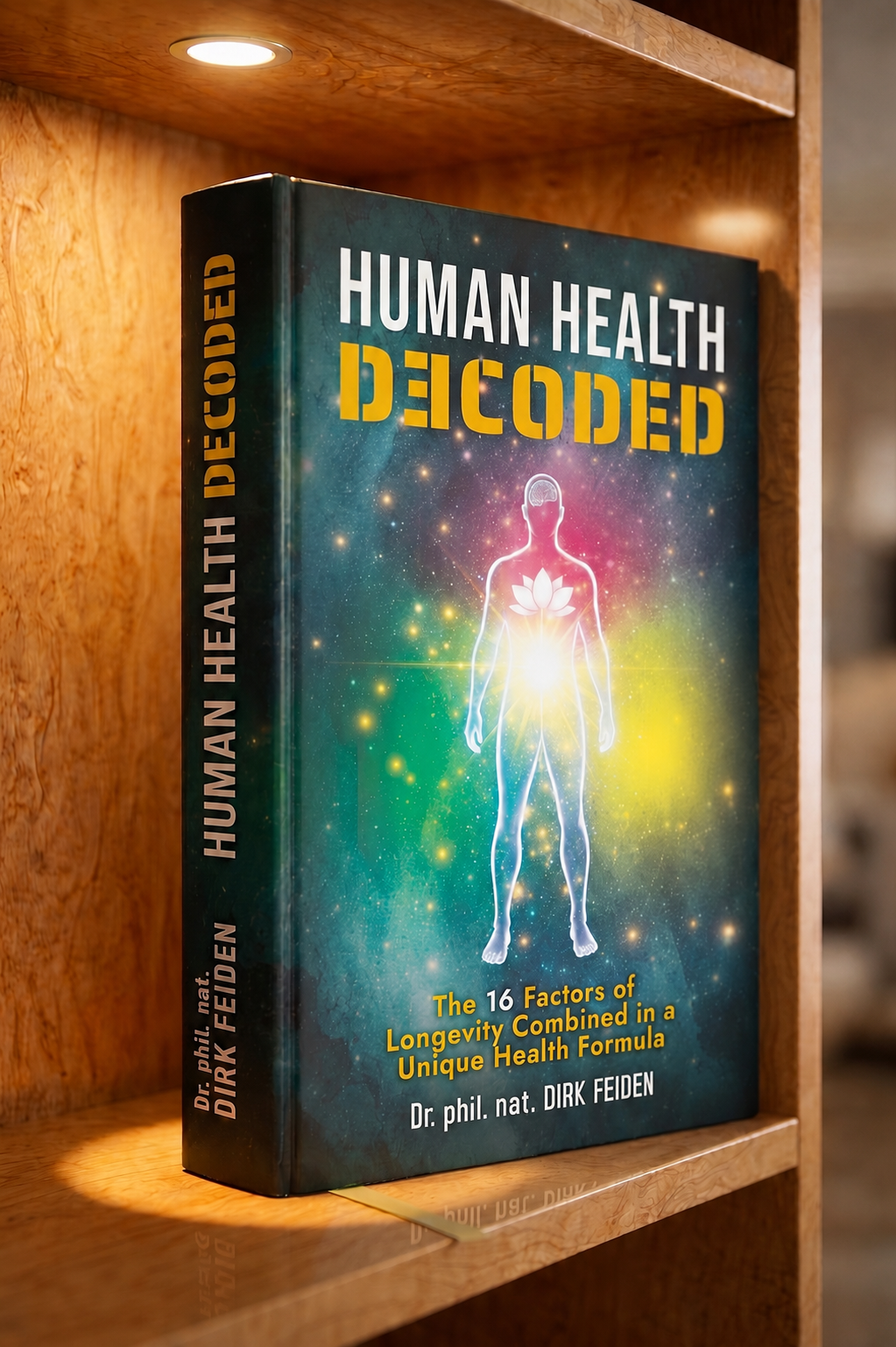 Human Health Decoded on a bookshelf
